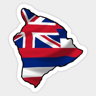 Big Island Hawaiian Flag Sticker